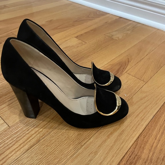 Geox Black Velvet Pumps - Picture 3 of 4